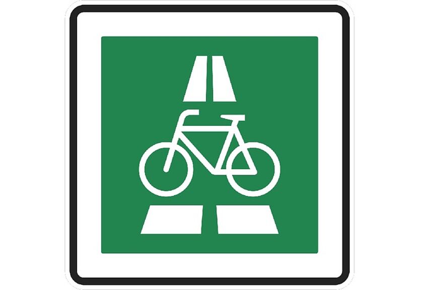 Zeichen Radschnellweg